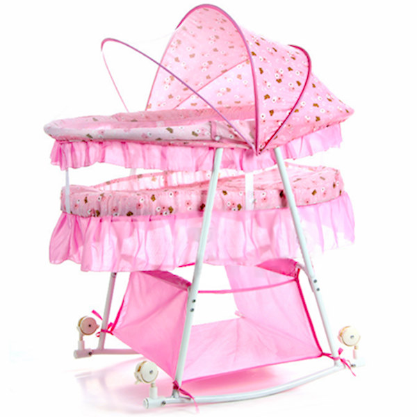 Креветче - Лулка со Заштитна Мрежа и Корпа (Pink Floret)