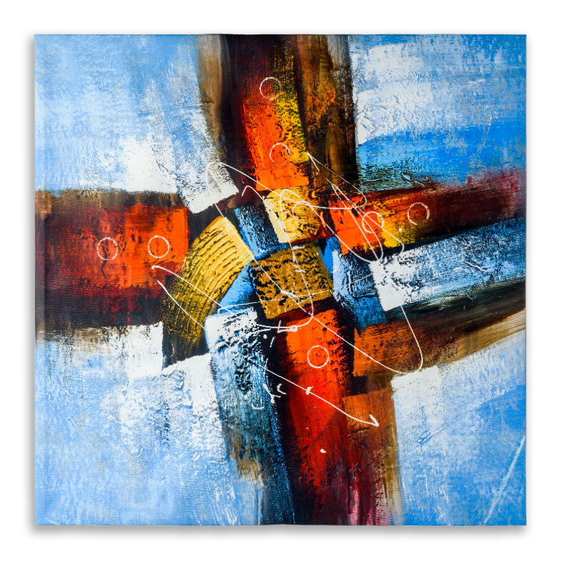Уметничка слика (80*80см) - Image 4