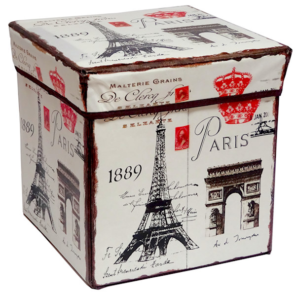 Табуретка / Кутија - Париз (30x30см)