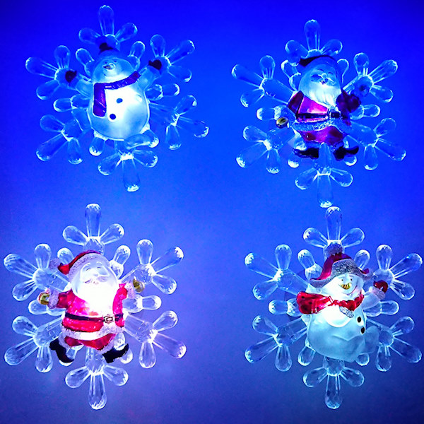 ЛЕД Новогодишни Украси со Вакум (сет4)